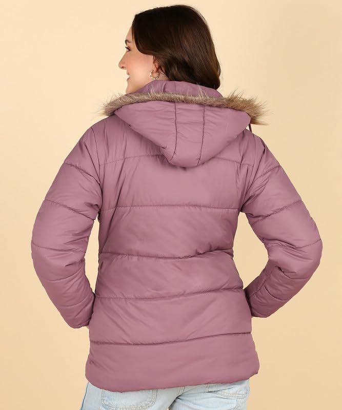 ELLIPSE Nylon Full Sleeve Solid Casual Fashionable And Stylish Winter Jacket For Women's - Image 2